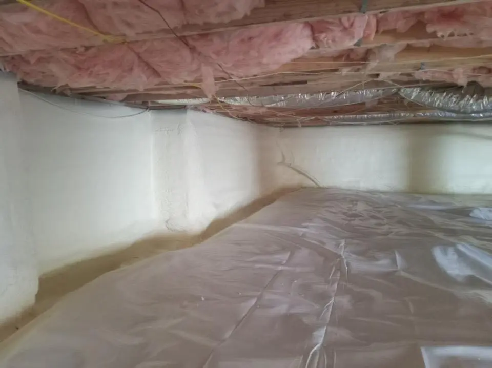 Crawl space encapsulation with closed-cell spray foam for Attic Insulation in Goodyear